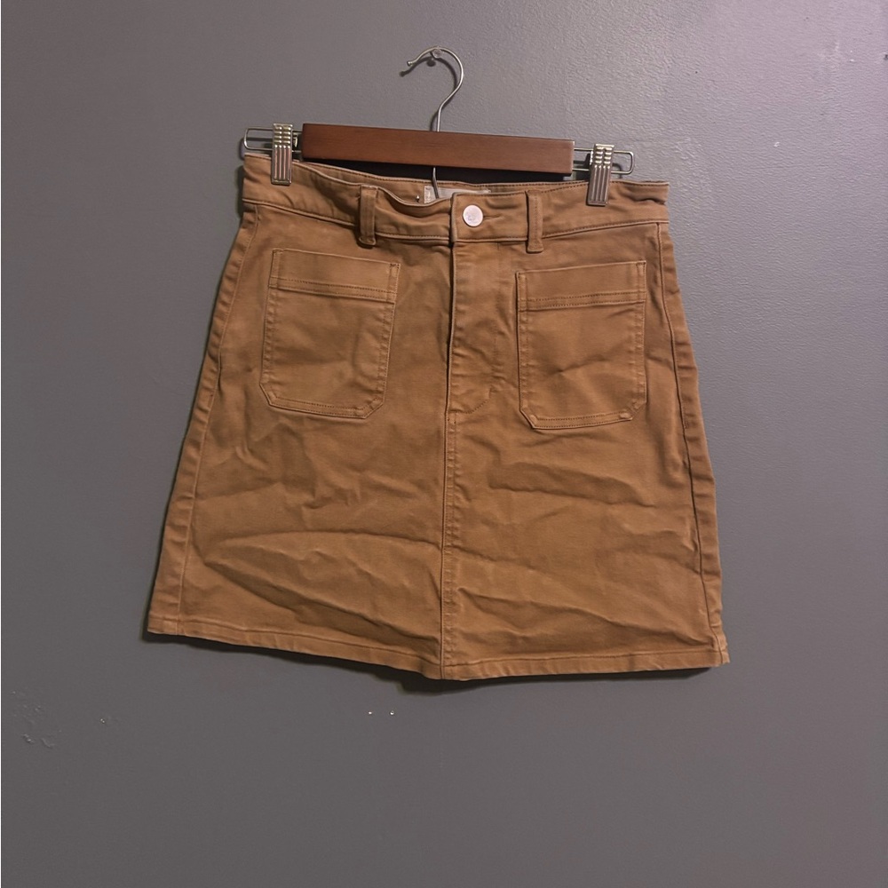 Everlane brown denim style skirt size 4